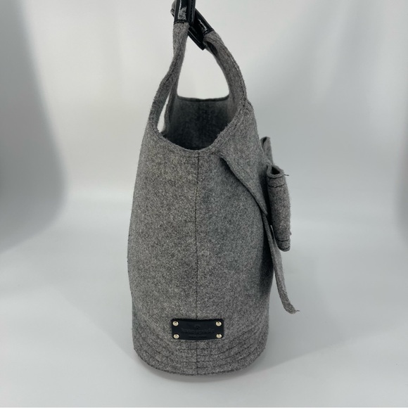 Kate Spade Lg Walker Park Tate Wool Bow Bag Romantic Coquette Luxury Feminine - Picture 6 of 15